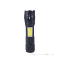 New Upgraded 2 In 1 Two Light Source Laser Logo Custom Tactical Cob Usb Rechargeable Led Flashlight